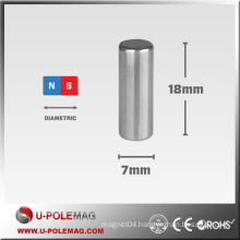 High Performance Bar NdFeB Magnet D7x18mm 30H
